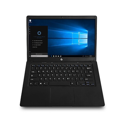 DP Core Innovations CLT146401BL 14.1" Notebook, Intel Atom Z8350, 4GB Memory, 64GB eMMC, Windows 10 Home S, Black