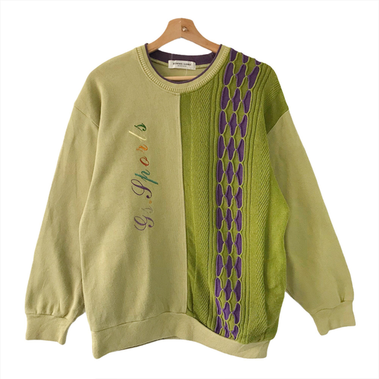 Pickk Vintage 90's Homme Libre Monsieur Embroidered Crewneck Sweatshirt Sweater Streetware Size M