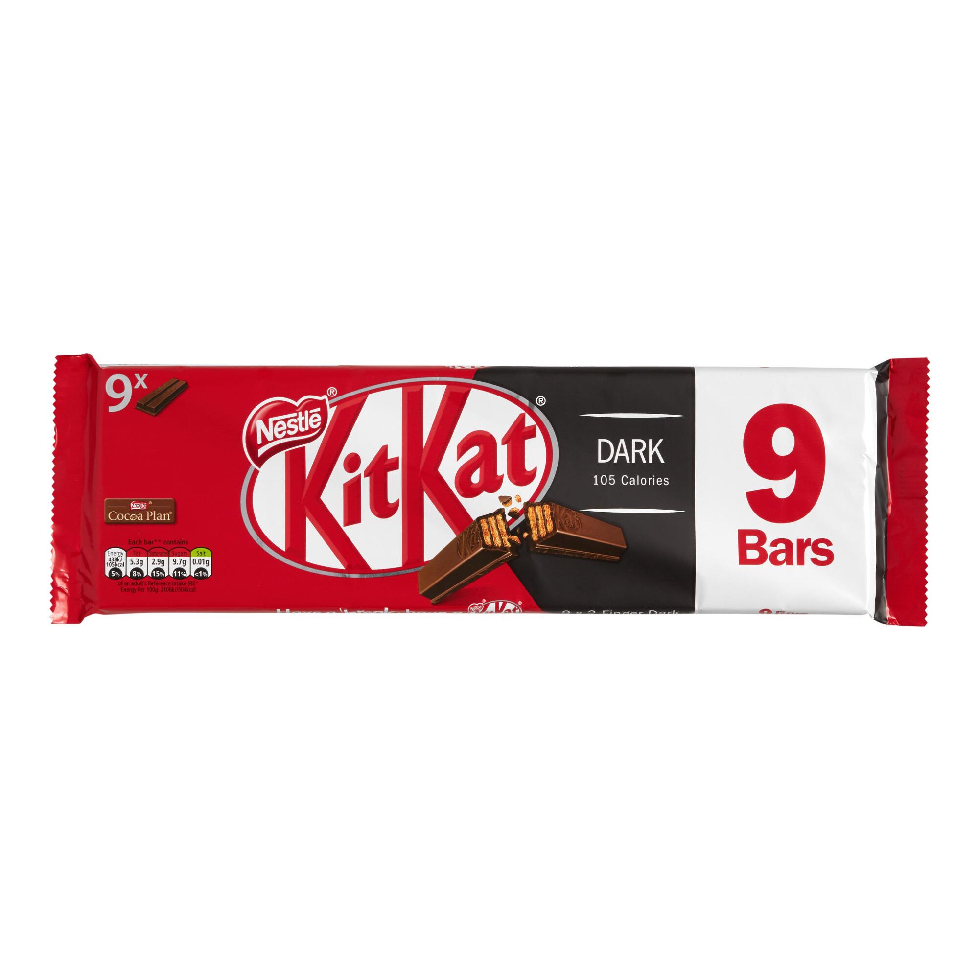 Nestle Kit Kat Dark Chocolate Wafer Bars 9 Piece by World Market