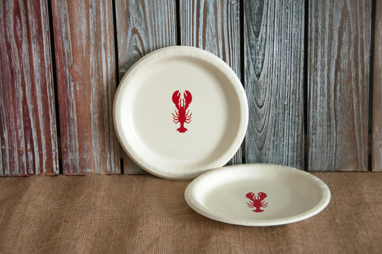 Lobster Party Lunch Or Cake Plates
