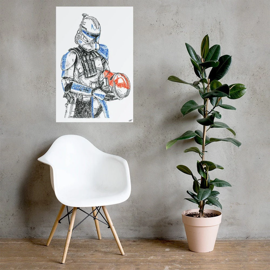 The Captain Poster Word Art Print