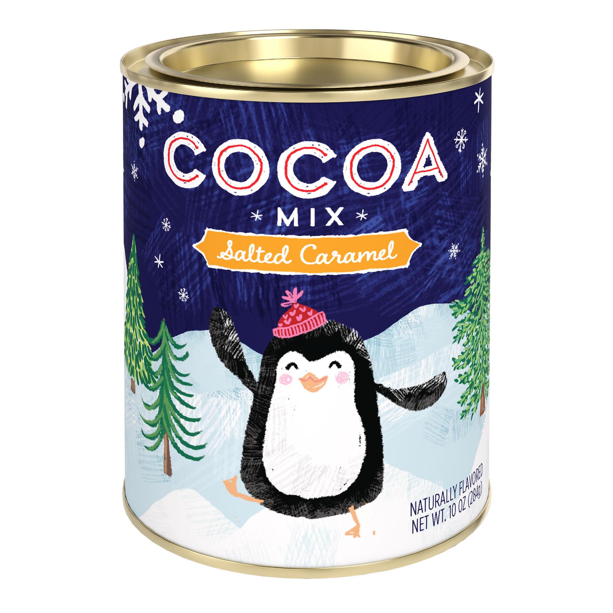 Santa & Friends Salted Caramel Hot Cocoa Mix Tin by World Market