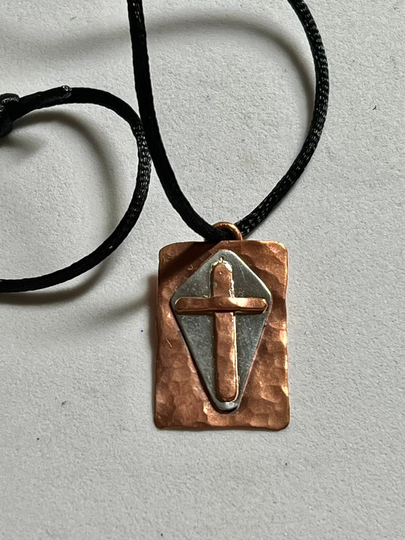 Silver & Copper Cross