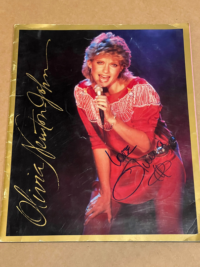 Olivia Newton-John Signed Autographed Vintage Official Tour Book Program