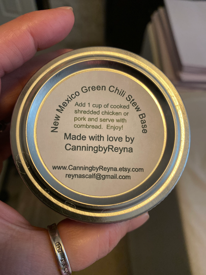 New Mexico Green Chili Stew Base - Homemade Medium-Hot Heat Just Add Your Cooked Shredded Pork Or Chicken