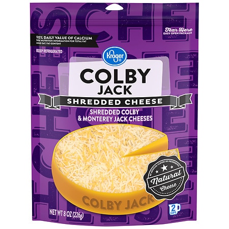 Kroger Finely Shredded Colby Jack Cheese - 8.0 oz