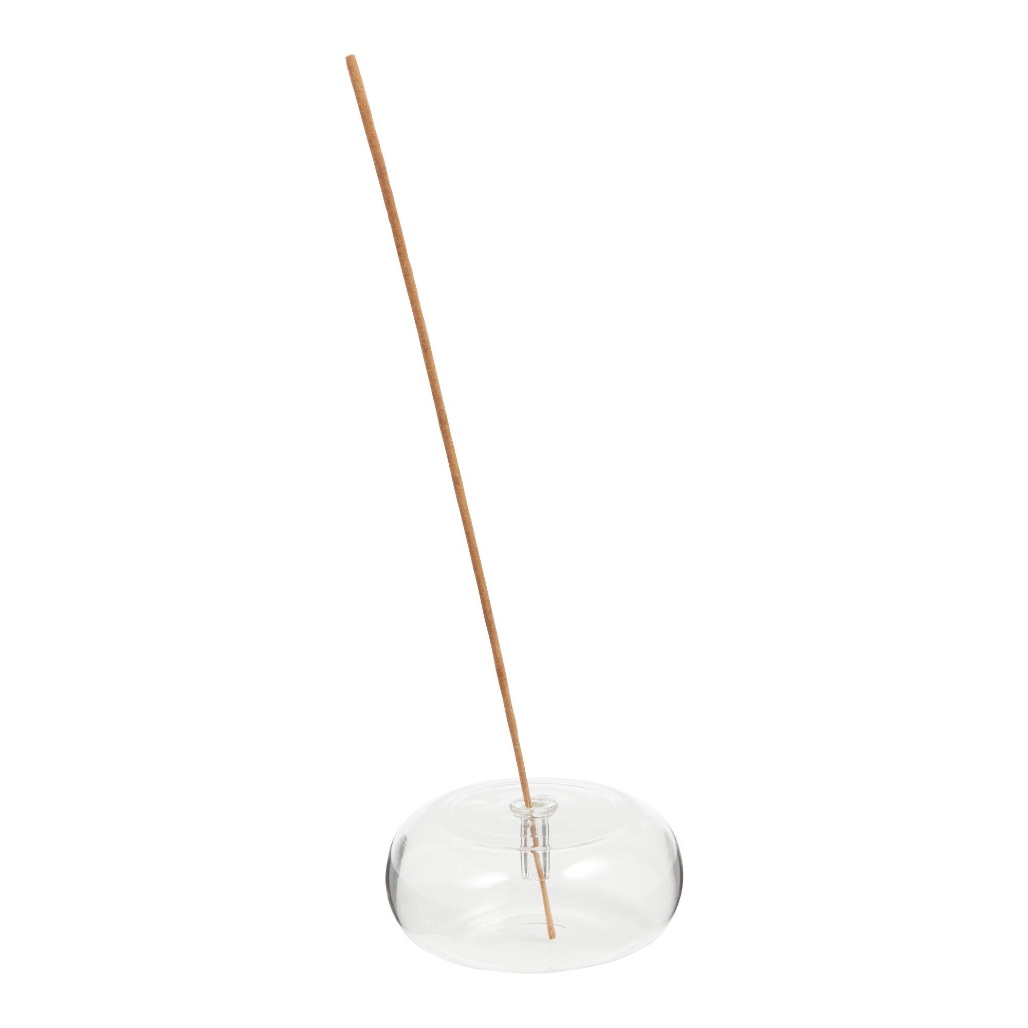 Clear Glass Incense Holder: White by World Market