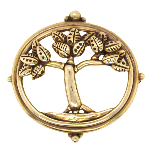 14K Gold Tree Brooch By James Meyer