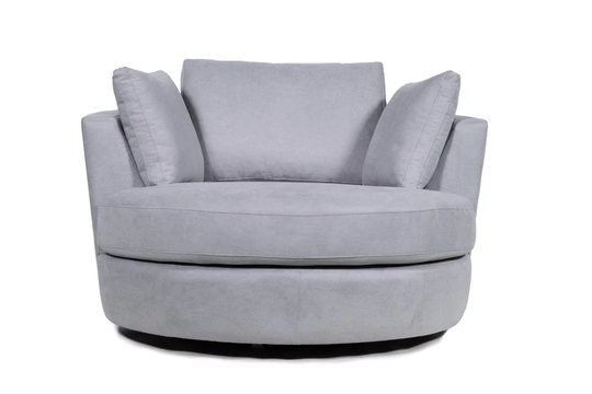 KINWELL Modern Light Grey Polyester/Blend Sofa in Gray | HFSN-187M