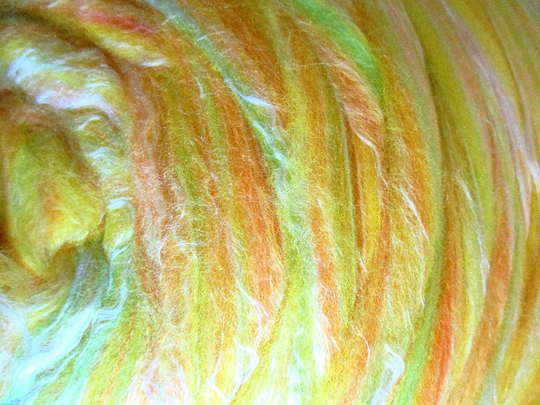 Citrus Silk Merino Blend Ashford Sliver Spinning & Felting Super Fast Shipping
