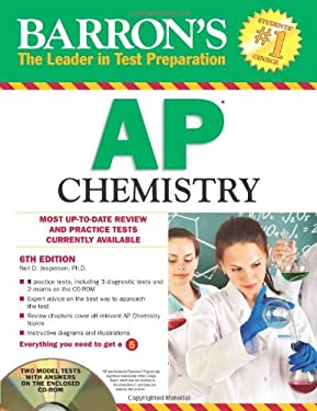 Barron's AP Chemistry with CD-ROM, 6th Edition by Neil D. Jespersen
