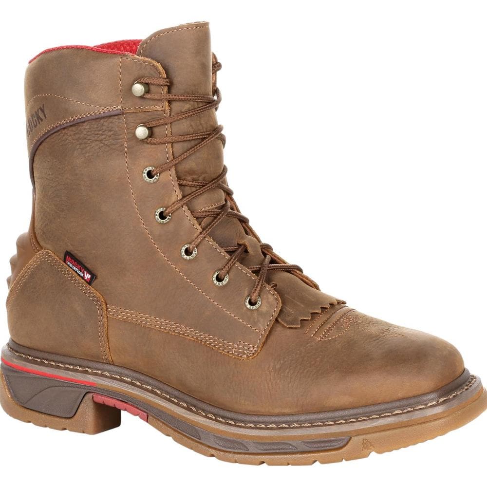 Rocky Size: 10.5 Wide Mens Brown Waterproof Work Boots Rubber | RKW0286 W 105