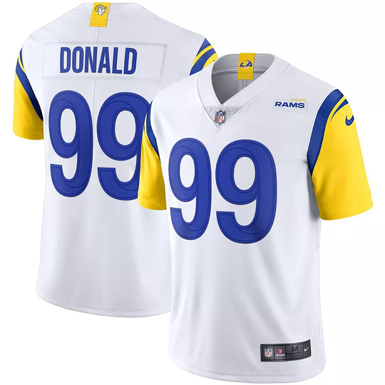 Men's Nike White Aaron Donald Los Angeles Rams Alternate Vapor Limited Jersey, Size: XL