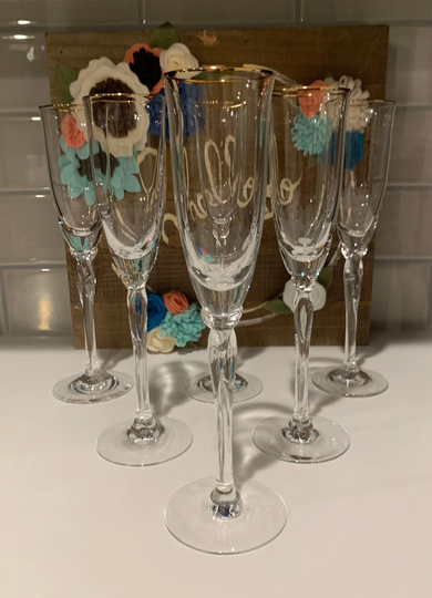 Fluted Champagne Rhythm Gold By Lenox | Glasses Lenox Stemware