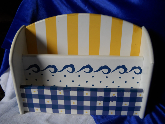 Kitchen Organizer For Sauce Packs, Recipe Books, Note Pad By The Phone, Today's Mail