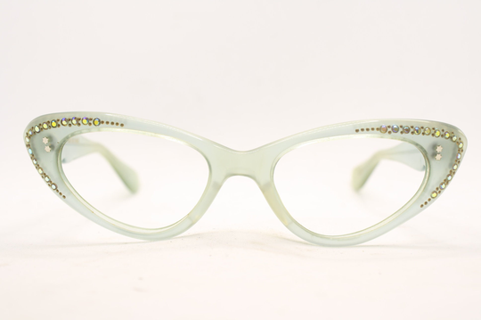 Vintage Blue Cat Eye Glasses Vintage Eyewear Retro