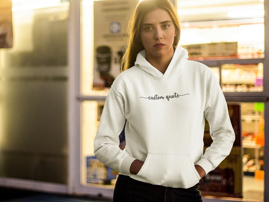 Custom Text Unisex Heavy Blend Hooded Sweatshirt, Hoodie Gift Gift, With You For