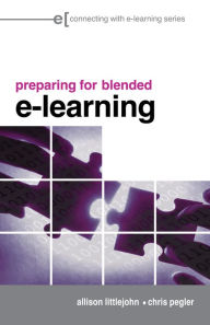 preparing for blended e-learning Allison Littlejohn Author