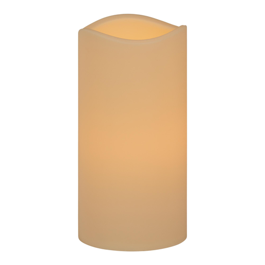6x12 Ivory Soft Touch Flameless LED Pillar Candle by World Market