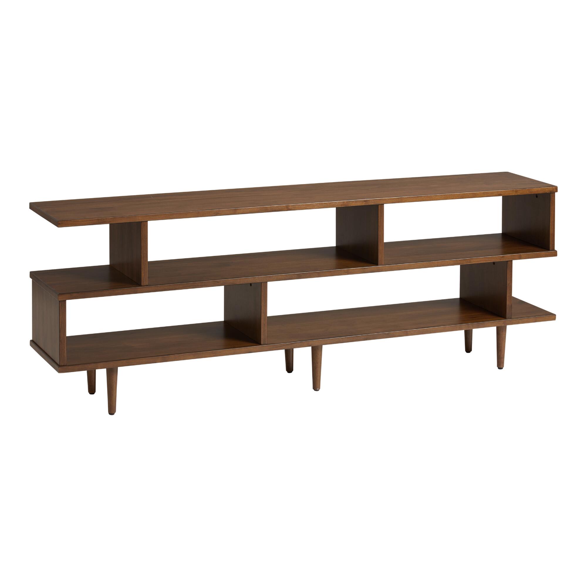 Large Walnut Brown Wood Ashlyn Bookshelf by World Market