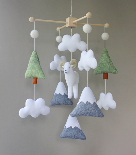 Ram Baby Mobile | Target Woodland Nursery Mountain Woodland Shower Forest