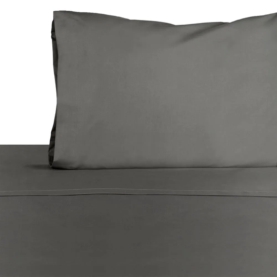 WestPoint Home Martex 225 Thread Count Sheet Twin 225-Thread Count Cotton Blend Graphite Bed Sheet in Gray | 028828991775