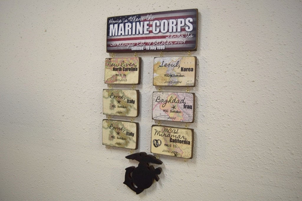 Marine Corps Home Sign, Us Marines Usmc, Is Where The Sends Us, Usmc License Number 21077