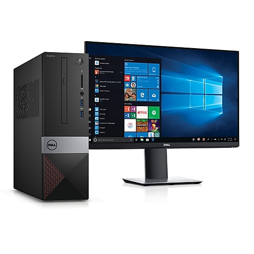 Dell Vostro 3470 Small Desktop Computer with 24" Monitor, Intel Core i5-8400, 8GB RAM, 256GB SSD (v3470-5247BLK)