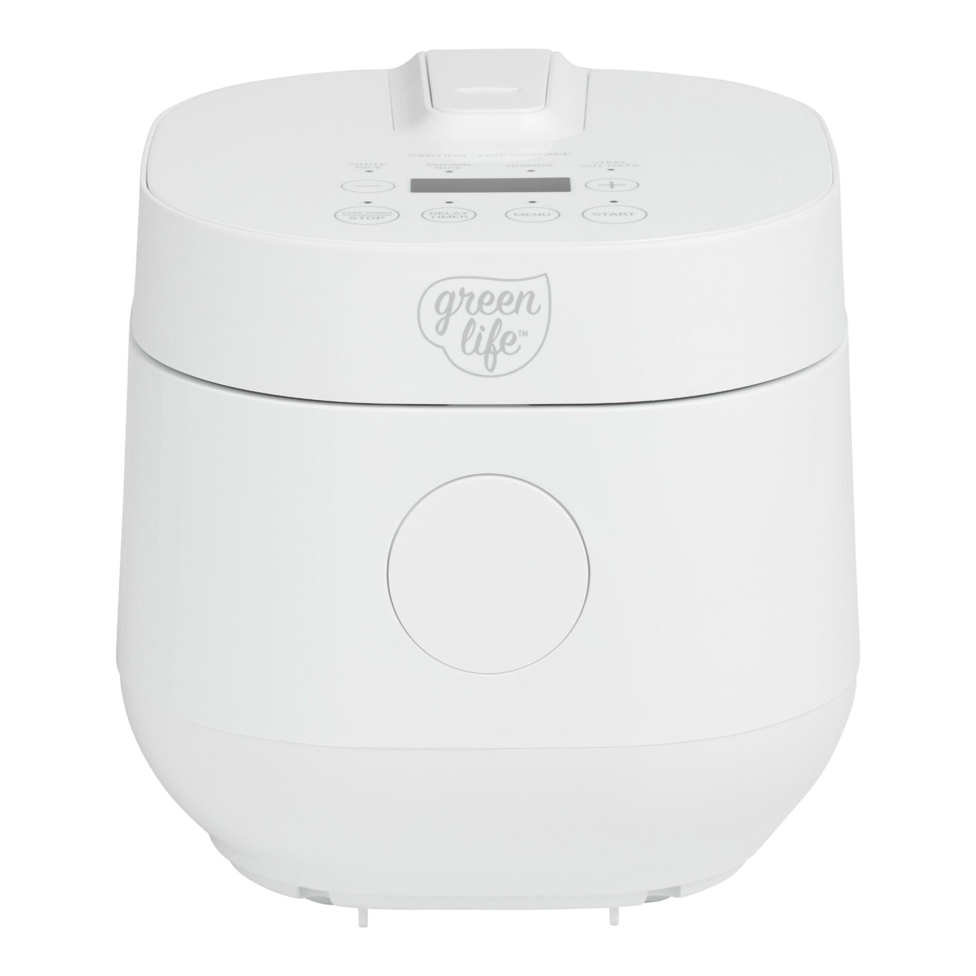 GreenLife White Go Grains Nonstick Rice Cooker - Plastic by World Market