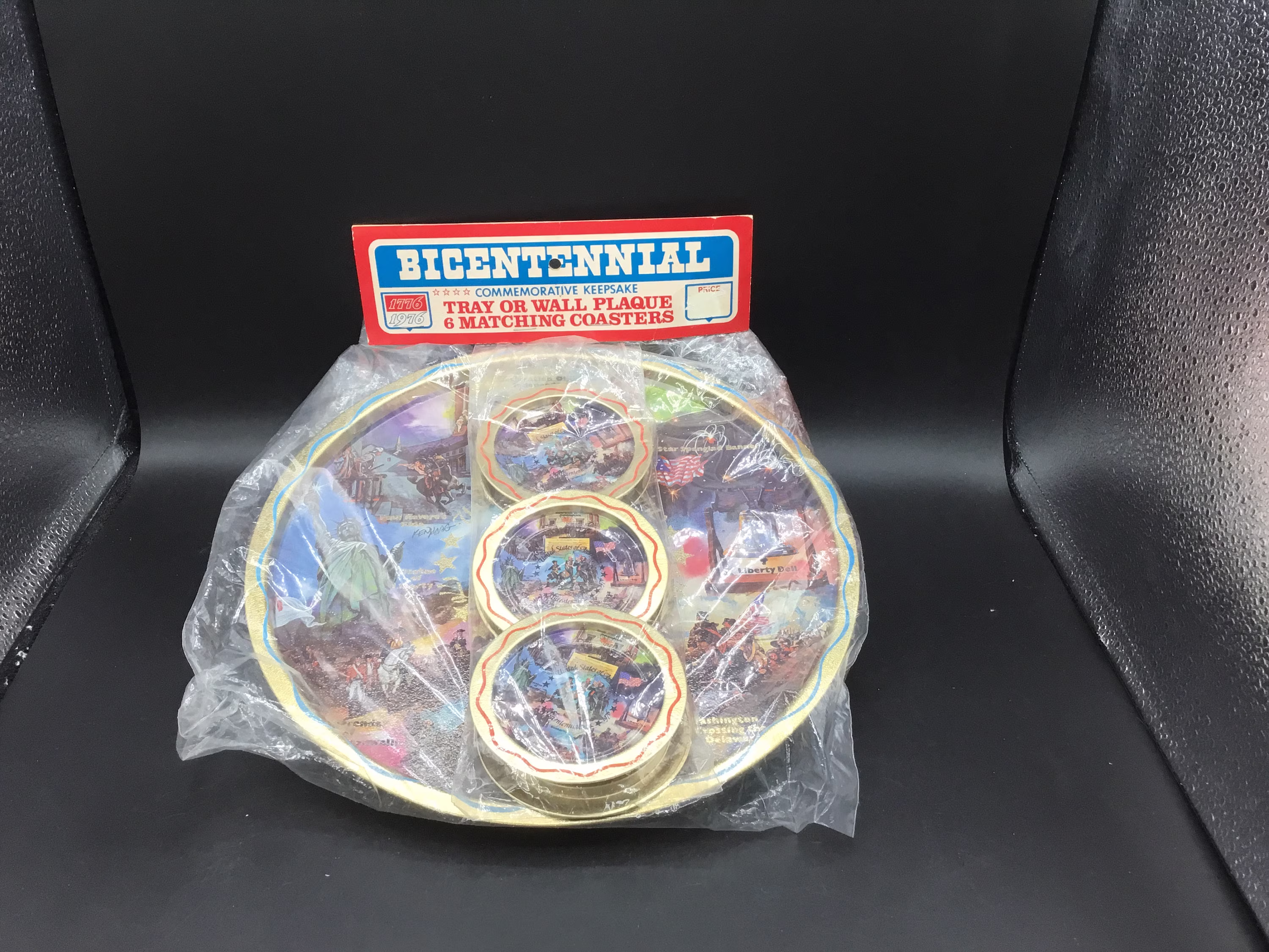 Bicentennial Tray & Coaster Set Nos