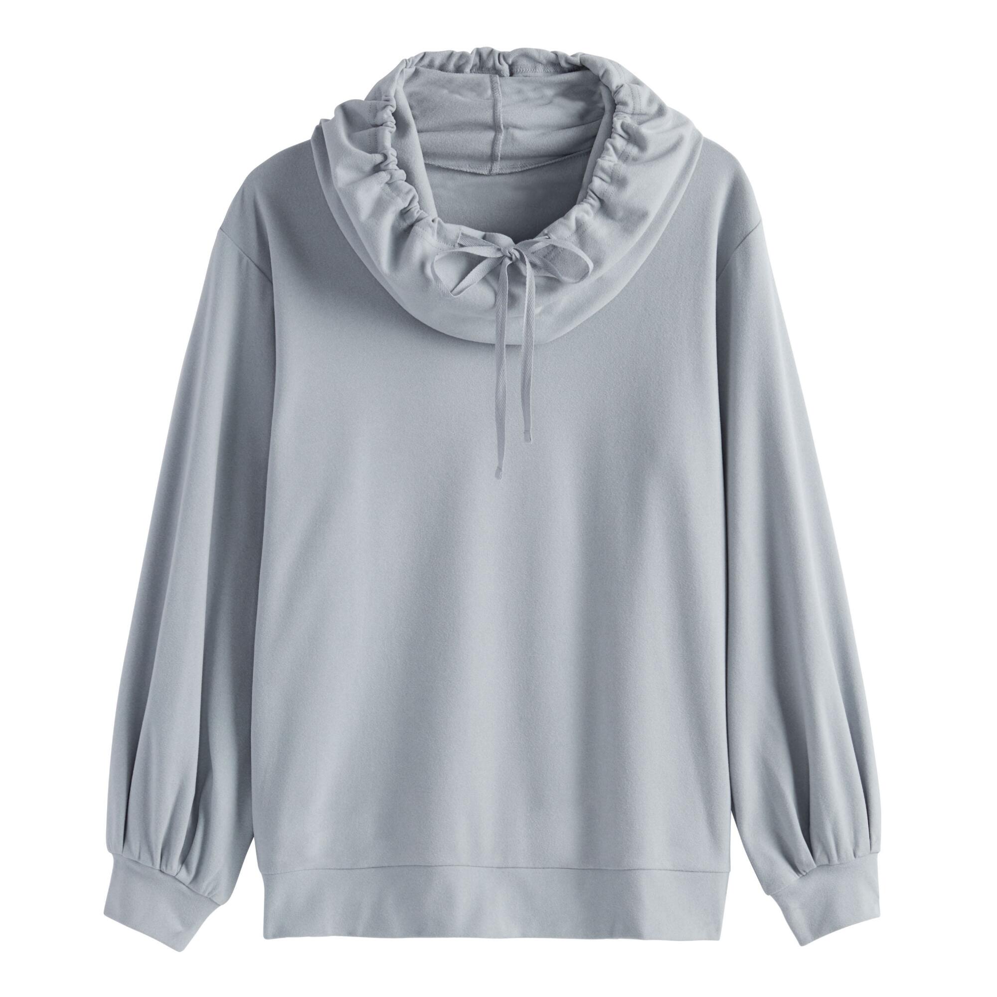 Light Blue Cowl Neck Lounge Top by World Market