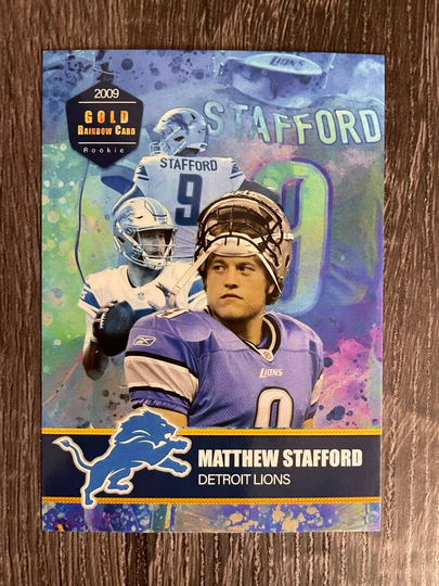 Matthew Stafford 2009 Gold Rainbow Rookie Cards - Los Angeles Rams Mint Condition