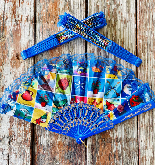 Loteria/Mexican Bingo Hand Fan, Assorted Prints