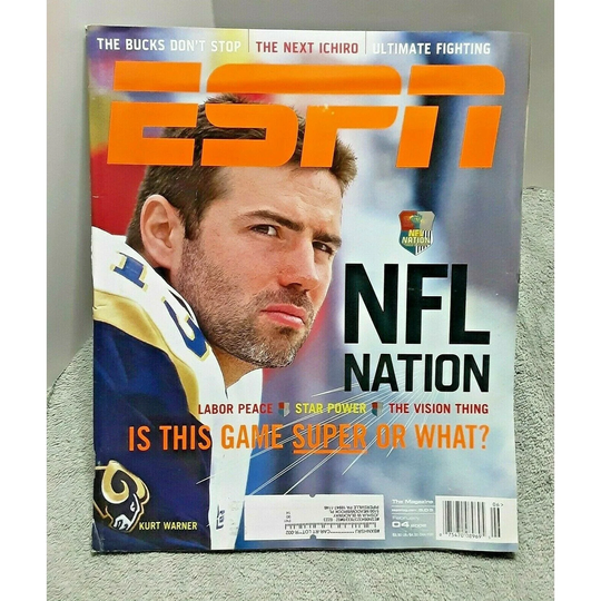 Espn Magazine February 4 2002 Kurt Warner St Louis Rams