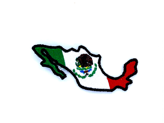 Patch Patches Embroidery Iron Flag On Applique Vintage Kawaii Jacket Sew Backpack Denim Shorts Mexico Mexican Map