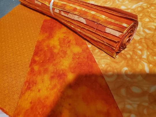 Orange Tonal Blender Fabrics 100% Cotton Assorted For Quilting Choose Fat Quarters, 2 1/2" Strips, Jelly Roll, Charm Pack, Layer Cake