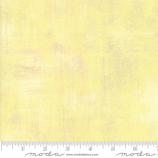 Grunge Basics - Lemon Grass Yellow Basicgrey By Moda Soft Blender 100% Cotton 30150-92