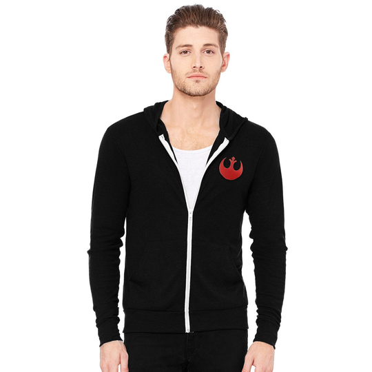 Sw Rebel Alliance Tri-Blend Full-Zip Lightweight Hoodie - Ef-Eap-Mh-00005