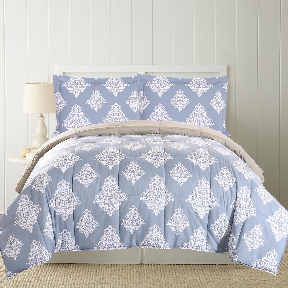 Amrapur Overseas Printed Reversible Comforter Set Multi Multi Reversible Twin Comforter (Blend with Polyester Fill) | 3DWNPRCG-DMK-TN
