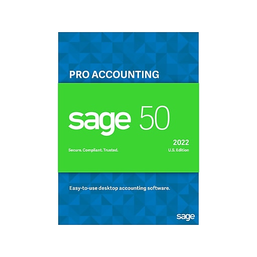 Sage 50 Pro Accounting 2022 for 1 Users, Windows, DVD (PRO2022CSRT)