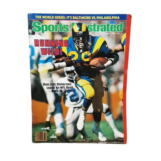 Sports Illustrated October 17 1983 Eric Dickerson Rams Label Off