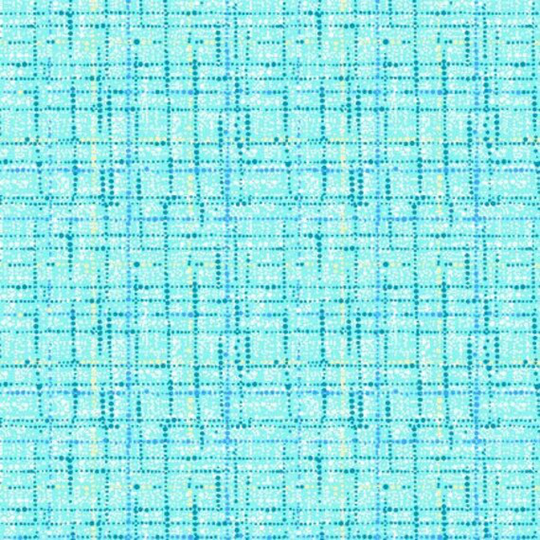 Coco ~ Aqua Textured Grid Blender Cotton Fabric, Michael Miller 100% Blue Aqua Blue Coco Fabric