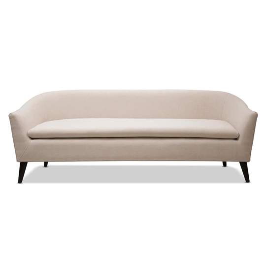 Jennifer Taylor Home Lia Midcentury Sky Neutral Beige Yarn Dyed Polyester/Blend Sofa in Off-White | 63320-3-970