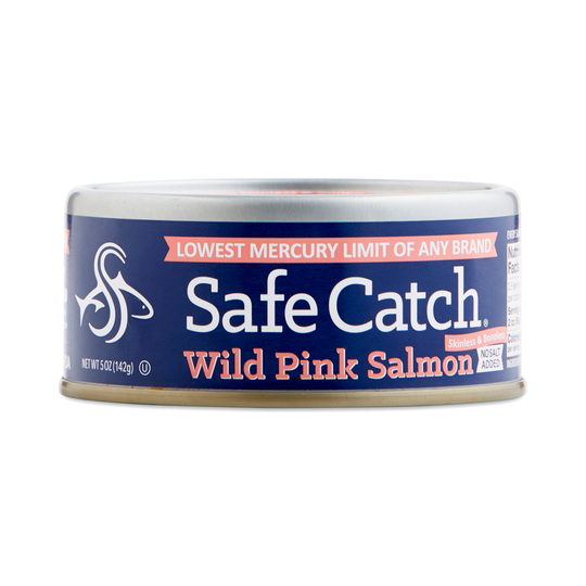 2-Pack Safe Catch Canned Wild Pink Salmon, No Salt Added 5 oz can