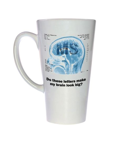 Master Of Science Ms Mug - Funny Tall Latte Coffee Or Tea Graduation Gift Geek