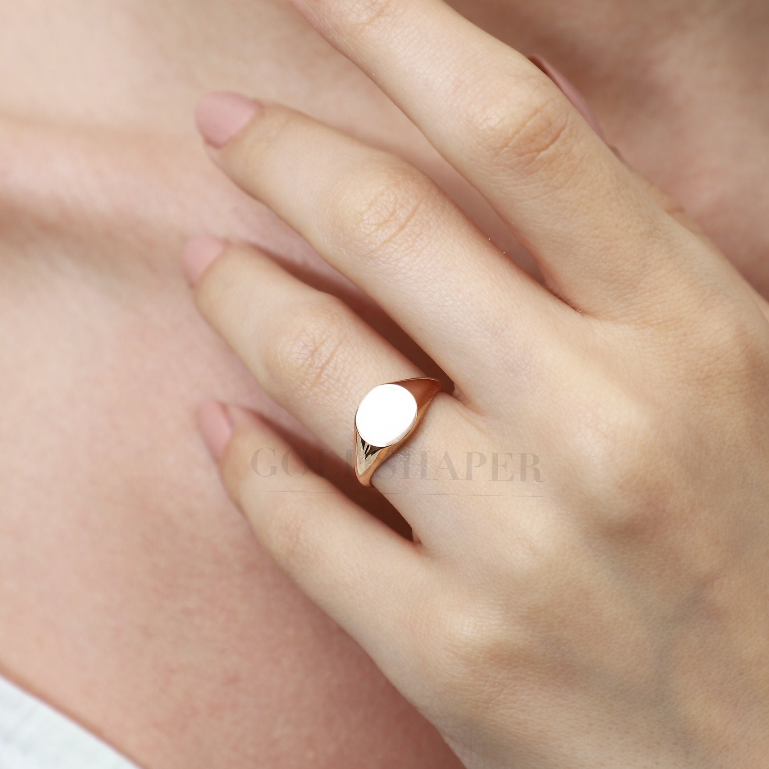 14K Solid Gold Personalized Ring, Name Ring, Wedding Birthday Gift, Gift For Her, Christmas Gift