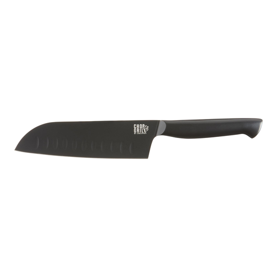 GreenPan Small Chop & Grill Stainless Steel Santoku Knife: Black by World Market