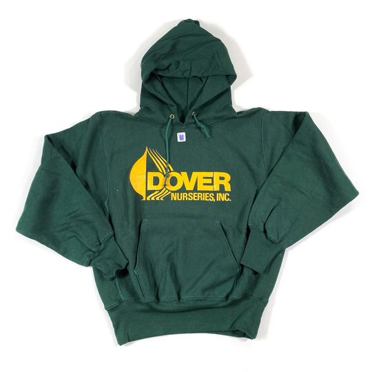 Vintage Champion Reverse Weave Sweatshirt 80S Champion Hoodie Green Hoodie Made in USA Gussets Heavyweight Dover Nurseries