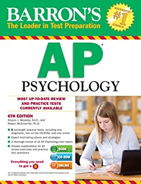 Barron's AP Psychology with CD-ROM, 6th Edition by , Allyson J., McEntarffer, Robert Weseley Ed.D.
