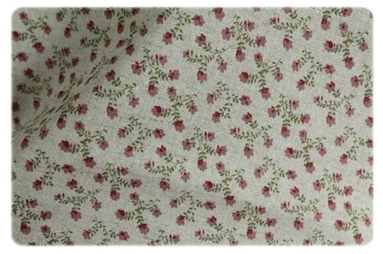 Linen 1/2Y Wide Size Korean Fabric/ Medium Weight High Quality Linen Cotton Blended Fabric Wide Size Half Yard 54" X 18" - Kiel Red